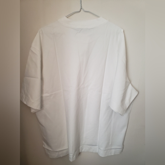 Acne: Logo T-shirt in Optic White - Picture 2 of 2